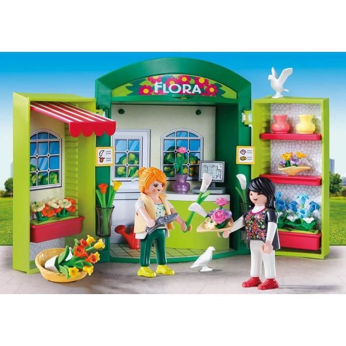 Playmobil - Coffre Fleuriste - 5639 - Accessoires Inclus - Jouet Pour Enfant De 4 Ans Et Plus