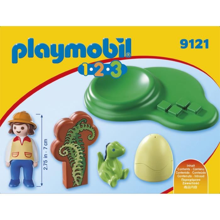 Playmobil 9121 Exploratrice Et Bebe Dinosaure