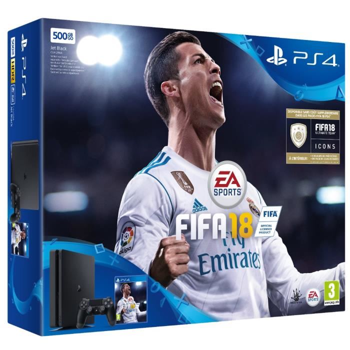 Sony Playstation 4 Slim 500 Go + Fifa 18