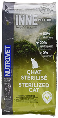 Nutrivet - Croquettes Inne Sterilise Au Poulet Pour Chats - 1,5kg