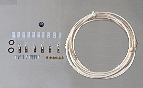 Brumisateur De Terrasse Haute Performance Ofresh - 6m - 6 Buses Laiton - Blanc - Garantie 2 Ans