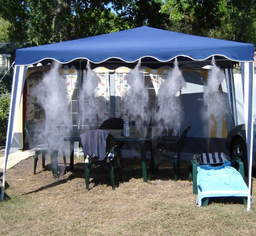 Brumisateur De Terrasse Haute Performance Ofresh - 6m - 6 Buses Laiton - Blanc - Garantie 2 Ans