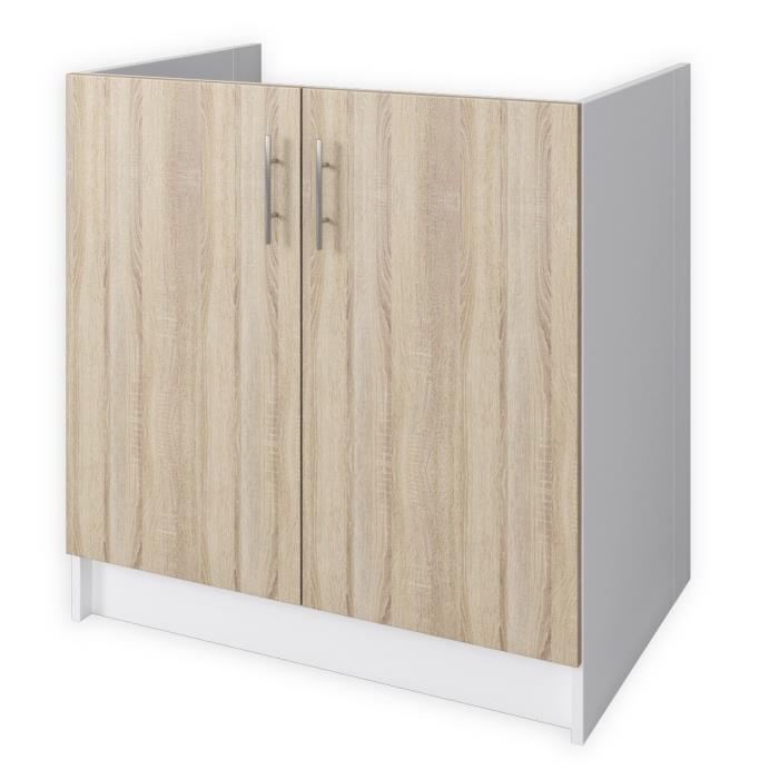 Obi Meuble Sous-evier L 80 Cm - Decor Chene Clair