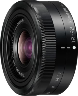 Zoom Panasonic Pour Hybride Micro 4/3 Objectif Lumix G Vario 12-32mm F/35-56 Mega Ois Noir