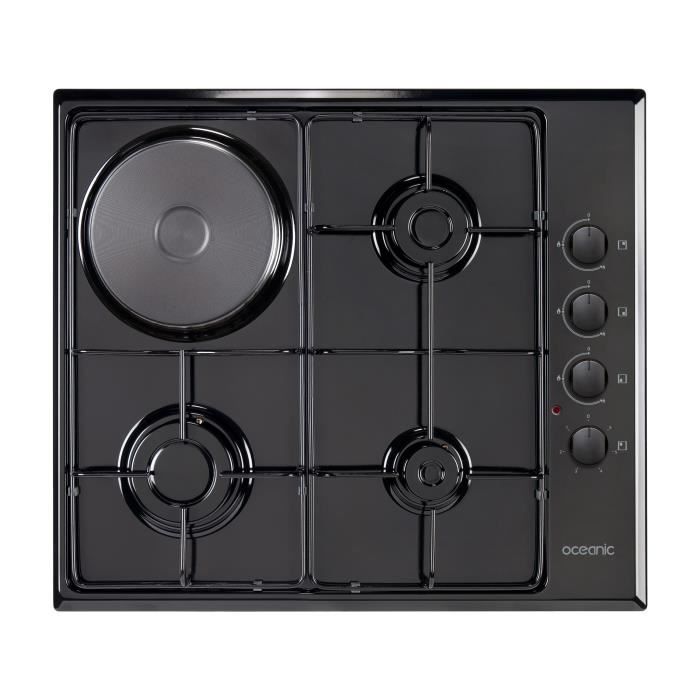 Oceanic CTM3G1EB Table de cuisson gaz et electrique 4 plaques de