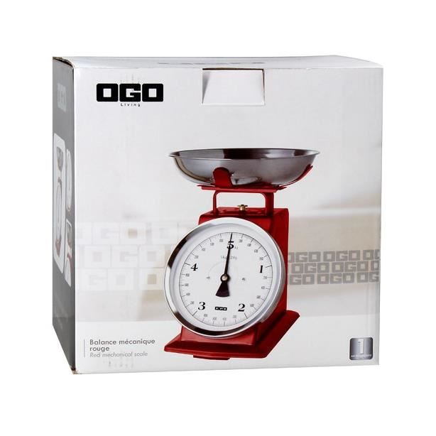 OGO 7915011 Balance de cuisine 5kg / 20g - Rouge