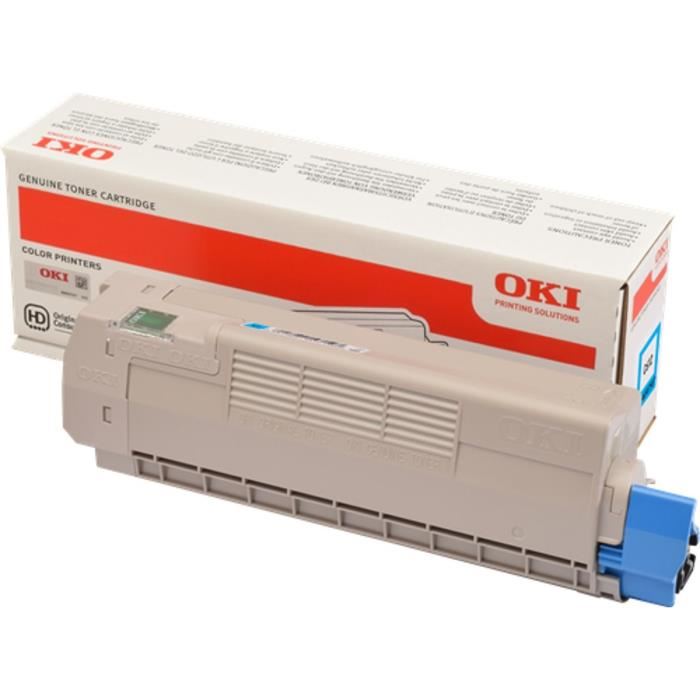 Oki D'origine Oki C 612 Series Toner (46507507) Cyan, 6 000 Pages, 2,73 Centimes Par Page - Remplace Toner 46507507 Pour Oki C 612series