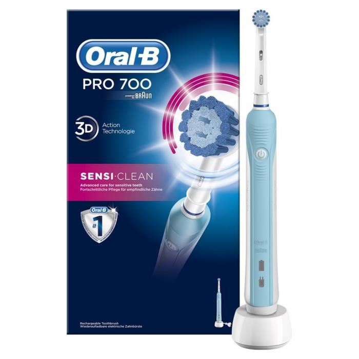 Oral B Pro 700 Sensi Clean Par Braun Brosse A Dents Electrique
