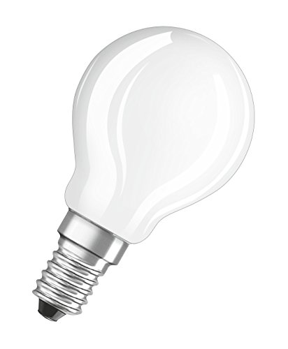OSRAM Lot de 3 Ampoules LED E14 spherique depolie 4 W equivalent a 40 W blanc chaud
