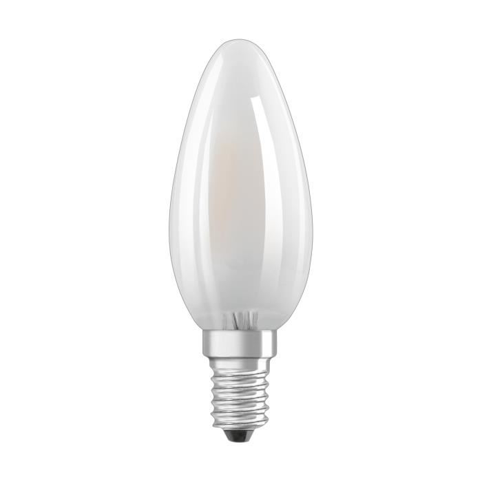 Ampoule LED E14 230V 4W(=40W) 470lm 6500°K flamme - Osram