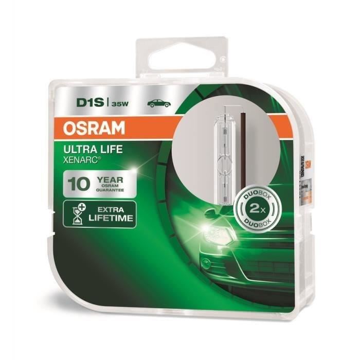 Osram Lot De 2 Lampes A Decharge Xenon Ultra Life D1s