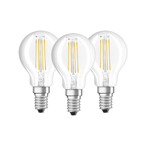 Osram Boite De 3 Ampoules Led Clair Spherique E14 4w Blanc Froid