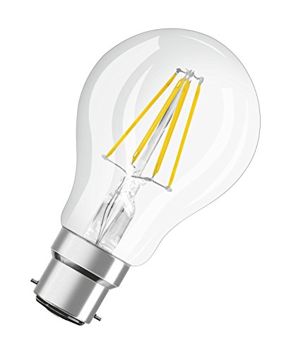 OSRAM Lot de 3 Ampoules LED B22 standard claire 7 W equivalent a 60 W blanc chaud