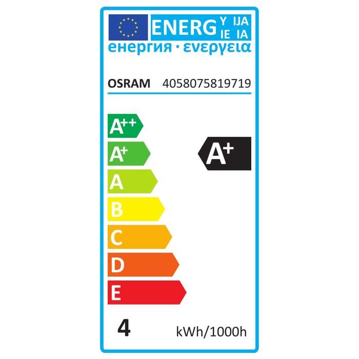 Osram Lot De 3 Ampoules Led E14 Flamme Claire 4 W Equivalent A 40 W Blanc Froid Lot De 2