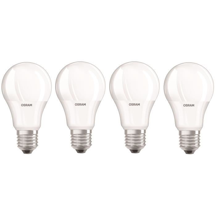 Osram Led Standard Depolie Avec Radiateur 85w60w E27 Chaud Lot De 4