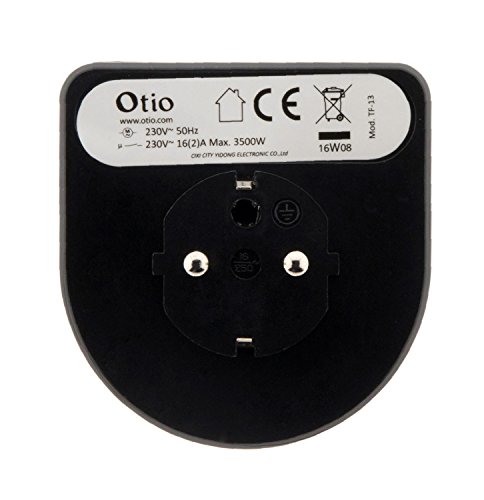 Prise programmable journaliere OTIO Noir