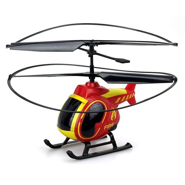 Tooko - Helicoptere Telecommande Pompier - Des 4 Ans - Rouge