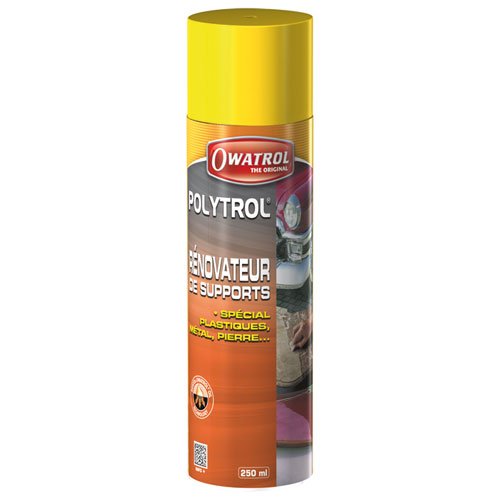 LOT de 2 POLYTROL spray 250 ml , RÉNOVATEUR PLASTIQUES, PIERRE, CIMENT, MÉTAL...