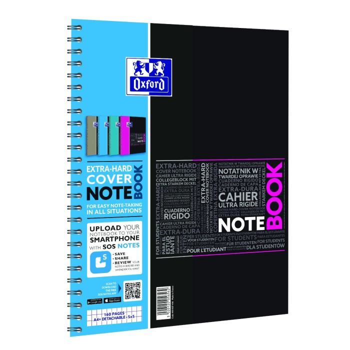 Oxford Notebook Cahier A Spirales A4+ 1 ...