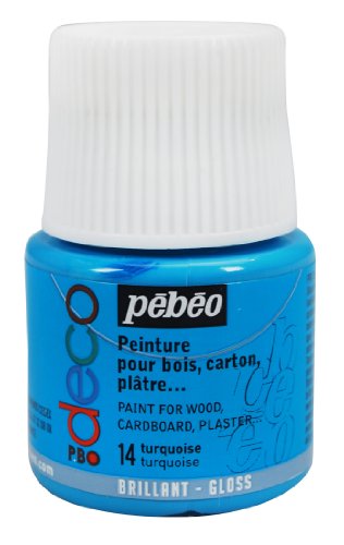 Peinture Pbo Deco Turquoise Brillant 45ml Pebeo