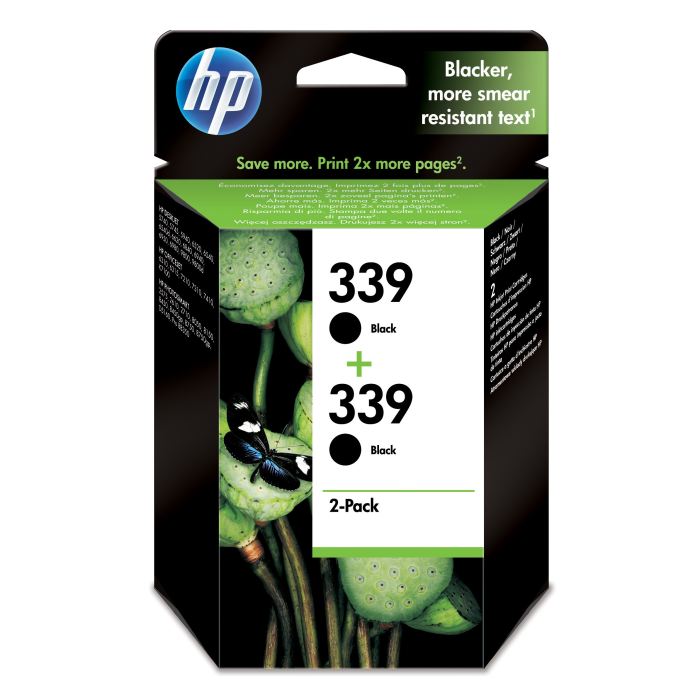 Hp Cartouches Jet D39encre Noire 339 Lot De 2