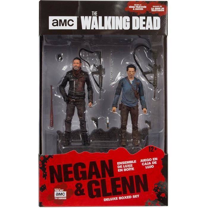 Pack De 2 Figurines The Walking Dead Tv Version Negan Et Glenn