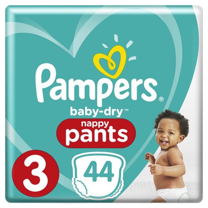 Pampers Baby Dry Pants Taille 3 6 11 kg 44 Couches Culottes