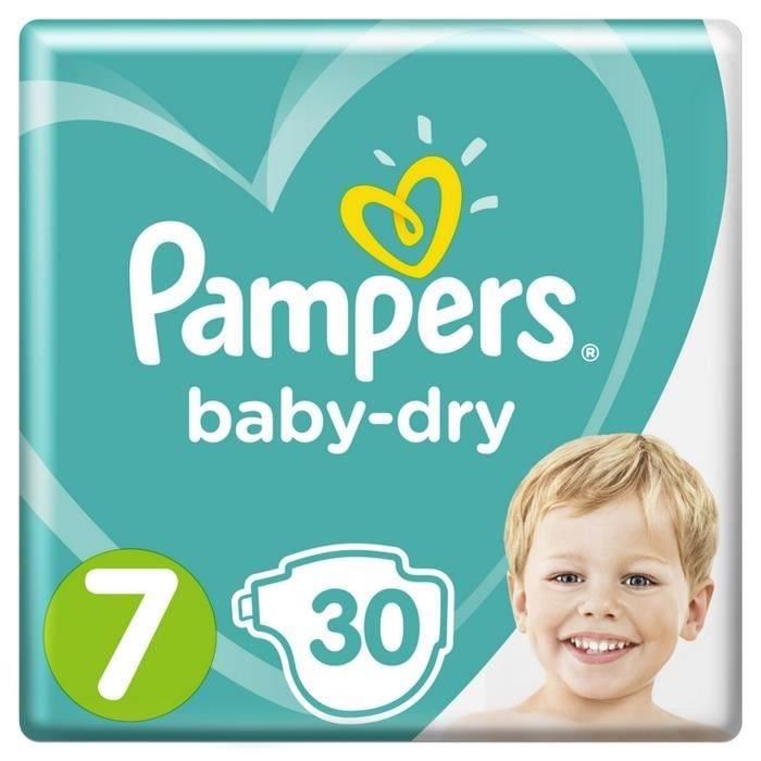 Pampers Couches Baby-dry Taille 7, 15+ K...
