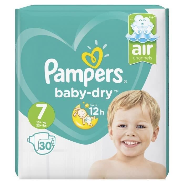 Pampers Baby Dry Taille 7 15 kg 30 Couches