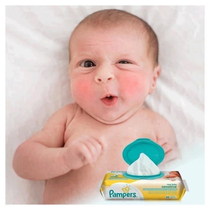 Pampers Lingettes New Baby Sensitive Lot De 4 X 50
