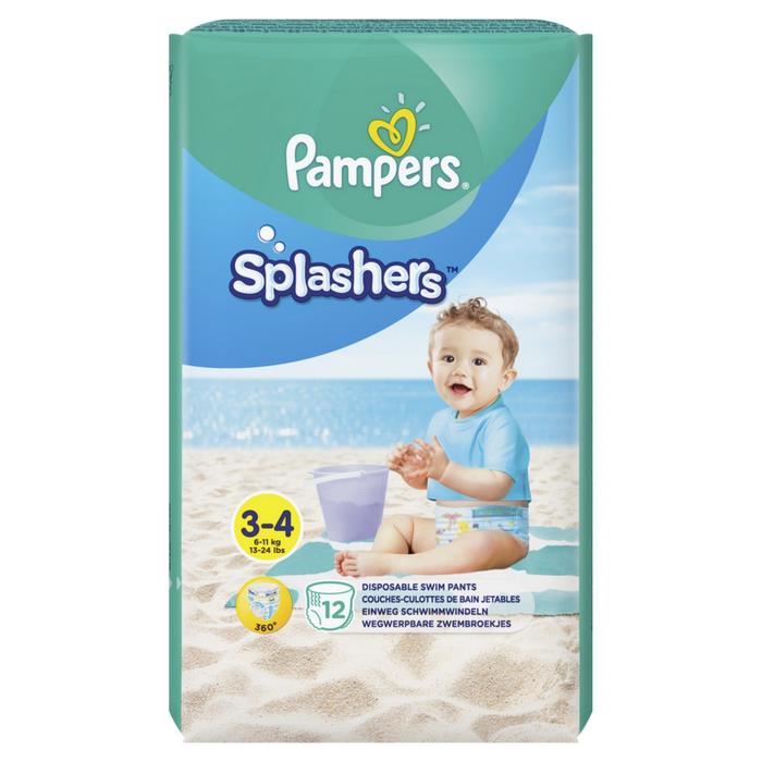 Pampers Splashers Taille 3 4 6 11 kg 12 Couches Culottes De Bain