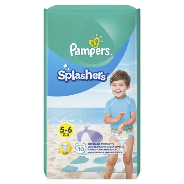 Pampers Splashers 10 couches-culottes de bain jetables taille 5-6 (14 kg+)