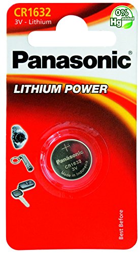 Panasonic set of 2 batteries lithium CR1632 3 volt
