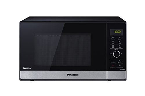 Panasonic Nn-gd38hssug | Four Micro-ondes Inverter Et Grill, 23 L, Acier Inoxydable, 1000 W, 17 Programmes, Grille Metallique, Noir