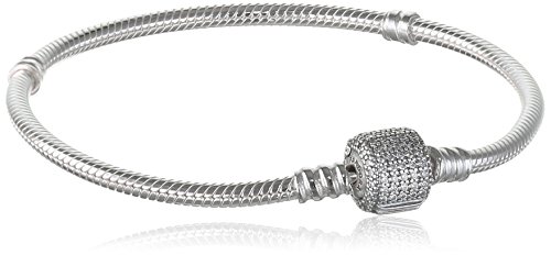 Bracelet Pandora Moments En Argent, Fermoir Signature (taille: 20cm) Femme