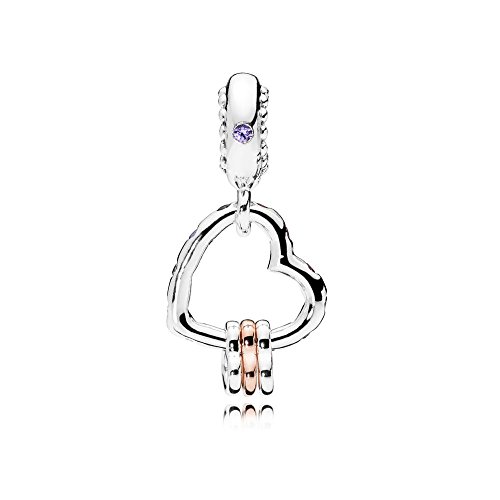 Pandora Charm Pendant Cœur Rempli De Cœurs Violet One Size Female