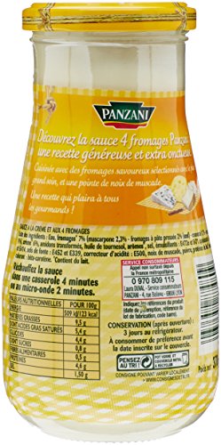 Panzani Sauce 4 Fromages 370 G - Lot De ...