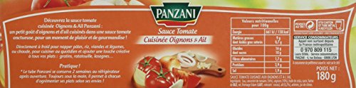 Panzani Sauce Tomate - Cuisinee Oignons Et Ail - Tube 180 G