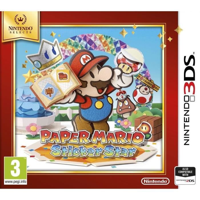 Paper Mario Sticker Star Select Jeu 3ds