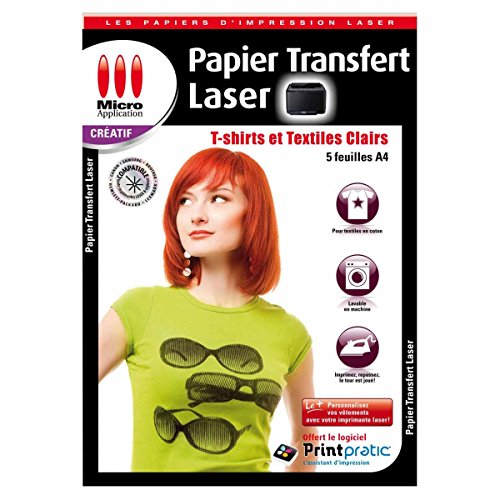 Papier Transfert Laser T-Shirts et Texti...