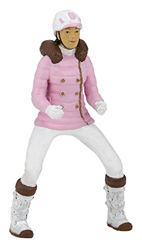 Figurine Cavaliere Fashion Hiver - Papo - Chevaux, Poulains Et Poneys - Blanc - Pour Enfant De 3 Ans Et Plus