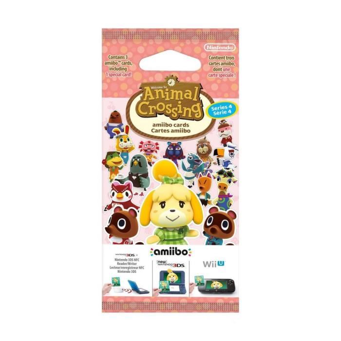 Cartes Amiibo - Animal Crossing Serie 4 ? Contient 3 Cartes Dont 1 Speciale