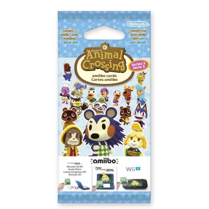 Cartes Amiibo Animal Crossing Serie 3 Contient 3 Cartes Dont 1 Speciale