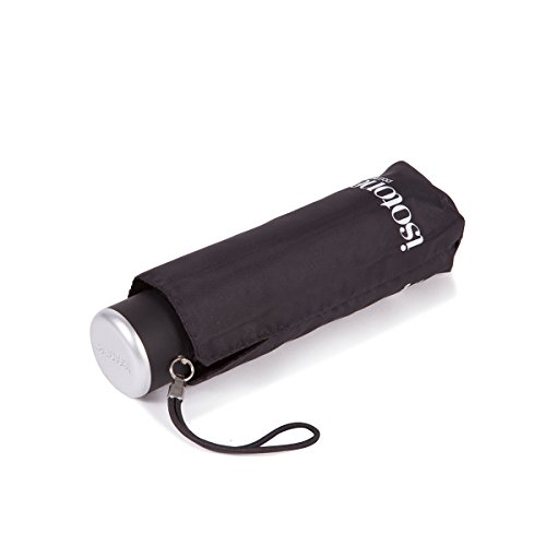 Isotoner Parapluie Compact Solide Ultra Deperlant A Ouverture Manuelle Noir Femme