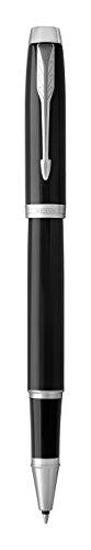 Parker Im Stylo Roller Laque Noire Attributs Chromes Recharge Noire Pointe Fine Coffret Cadeau