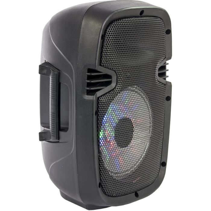 Party Light & Sound Party-7led Enceinte Portable 8aa/20cm - 300w Avec Usb/fm/micro/bluetooth