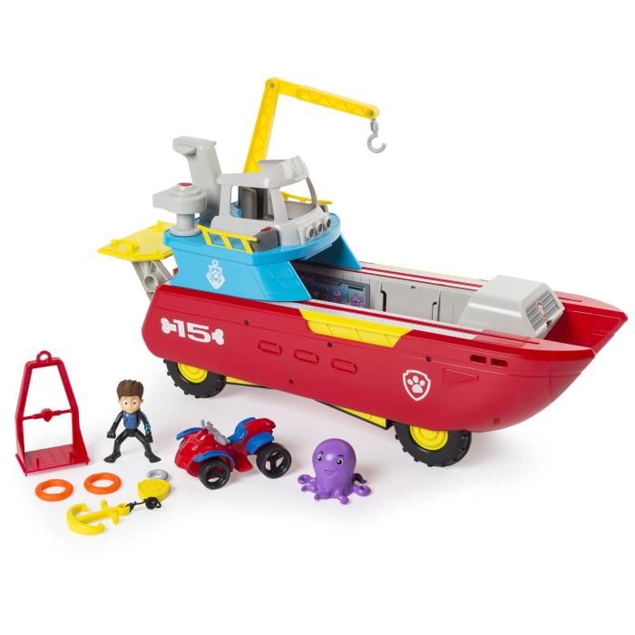 Spin Master Pat Patrouille Bateau Transformable Pat Patrouilleur Des Mers Sea Patrol Paw Patrol