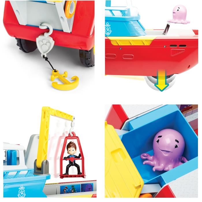 Spin Master Pat Patrouille Bateau Transformable Pat Patrouilleur Des Mers Sea Patrol Paw Patrol