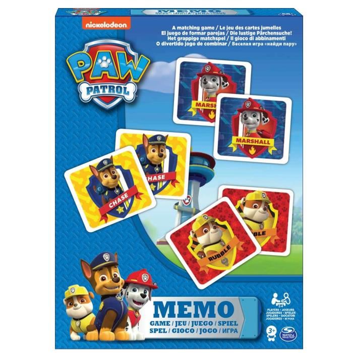 Board Games 6033301 Memo Paw Patrol
