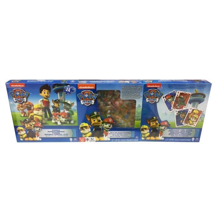 Pat Patrouille Pack Puzzles + Jeux Spinmaster Spinmaster